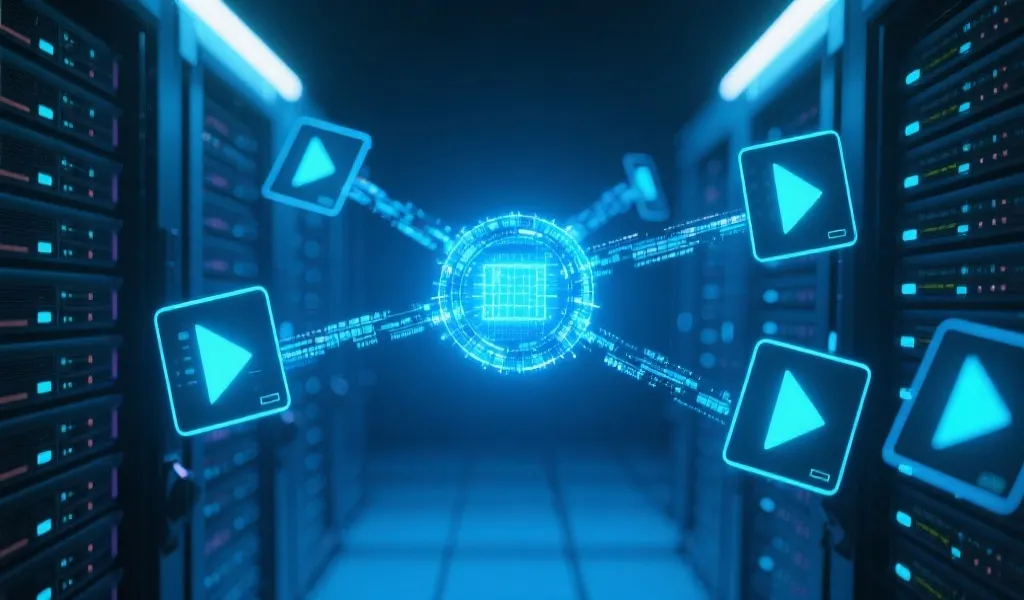 技术架构与安全分发示意图